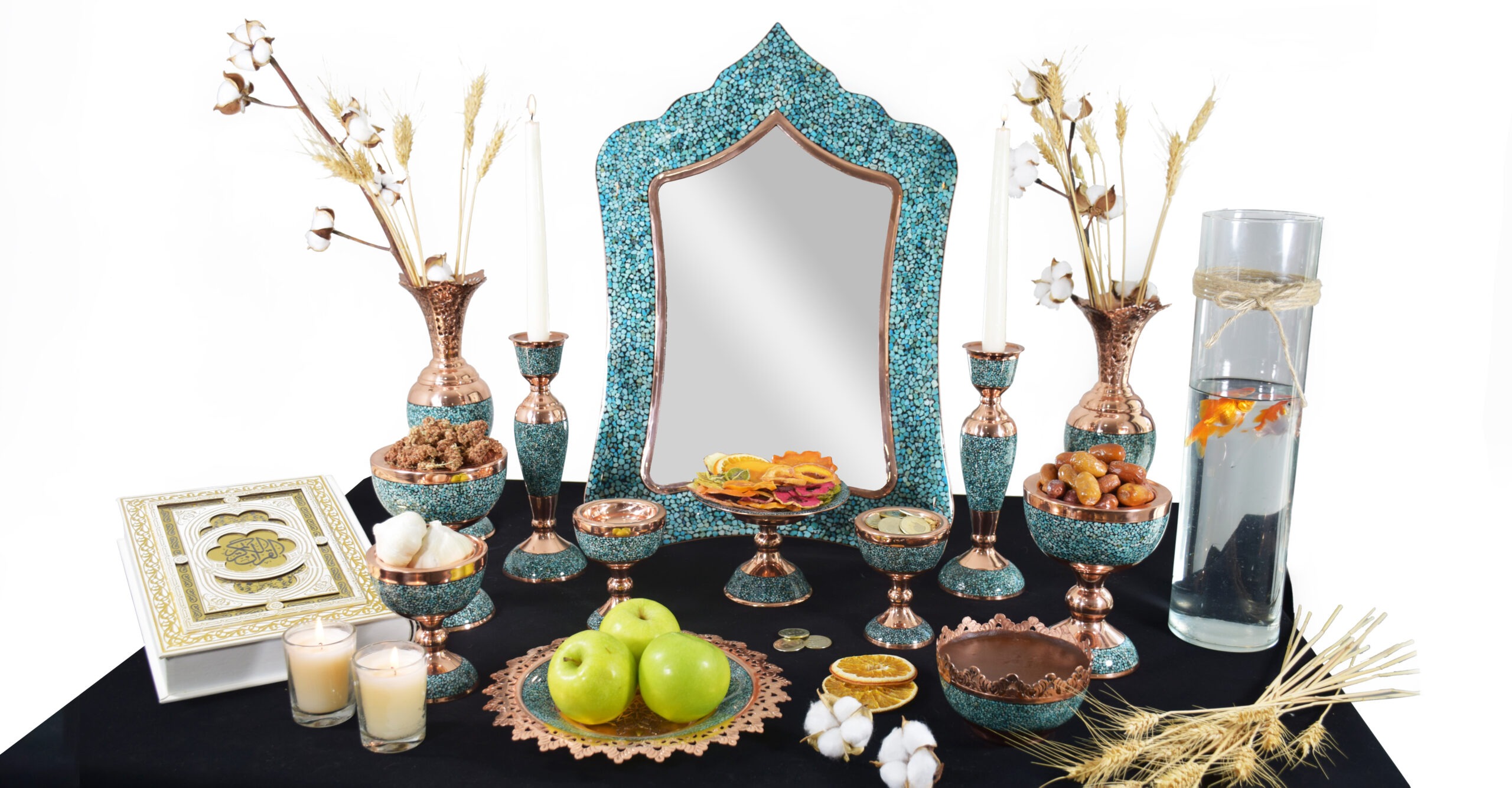 سفره هفت سین فیروزه کوبی آقاجانی