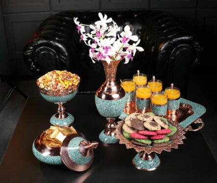 فیروزه کوبی روی مس