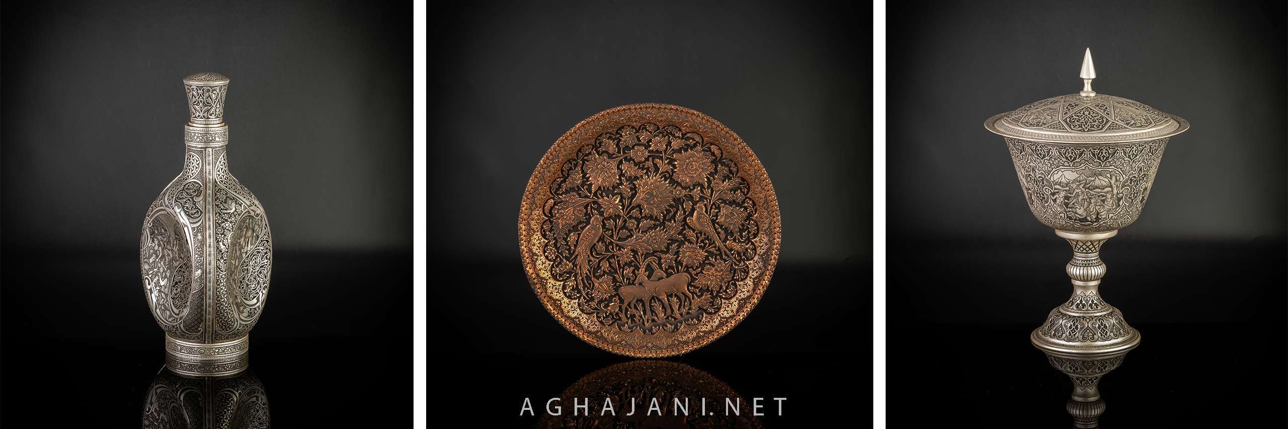 قلمزنی صنایع دستی آقاجانی