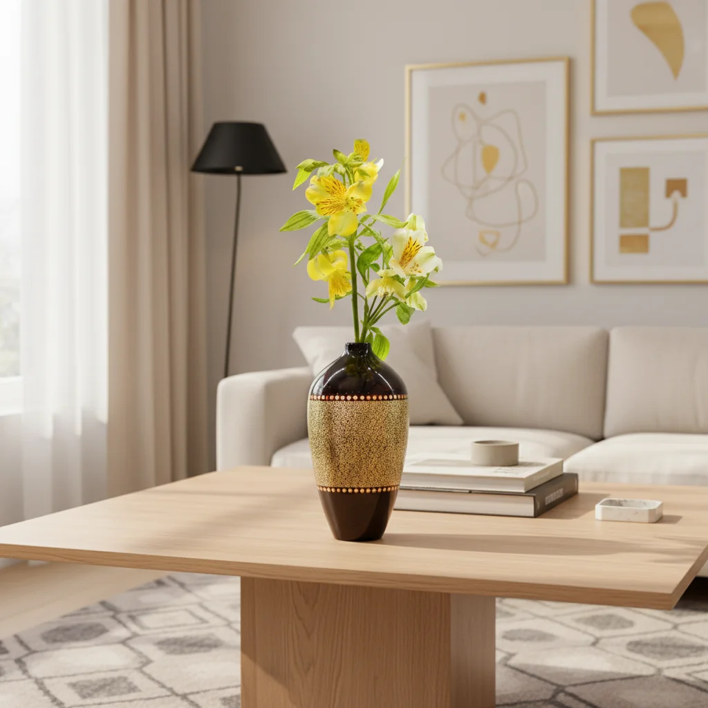 گلدان 22 چوب و خاتم