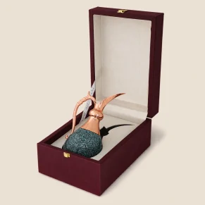 پک پارچ فیروزه کوبی با باکس زرشکی