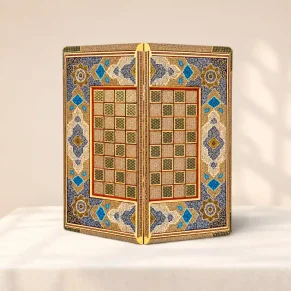 تخته نرد رو گرد 50 تذهیب اعلا